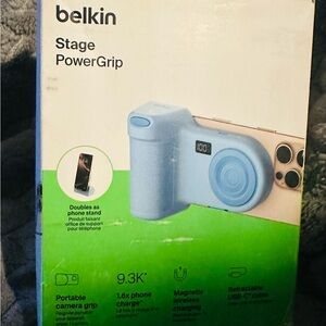 Belkin 1.75" 10000 mAh Power Camera Grip/Bank USB-C Port - Blue